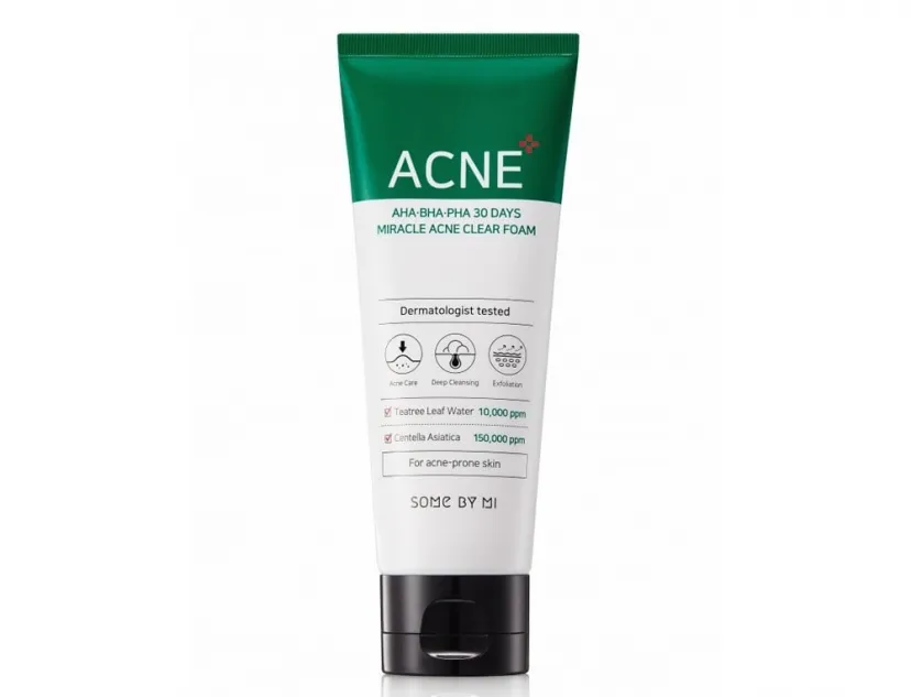 SOME BY MI - AHA-BHA-PHA 30 DAYS MIRACLE ACNE CLEAR FOAM – 100 ML