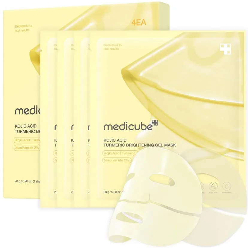 Medicube Kojic Acid Turmeric Brightening Gel Mask (4Ea)